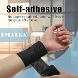 Emalla Tattoo Machine Grip Wrap Tape Disposable 6 Rolls 5cm x 4.5m Black view 4