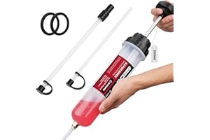 SEDY 500CC Fluid Extractor, Multi-Purpose Oil Syringe, Oil Suction Pump, Manual Extraction and Filling Pump, Automotive Oil Syringe(17.6 Oz./0.45 Qt./500 CC)
