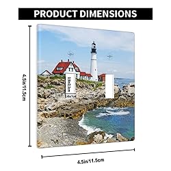 Pznen Lighthouse Light Switch Cover Plate Coastal