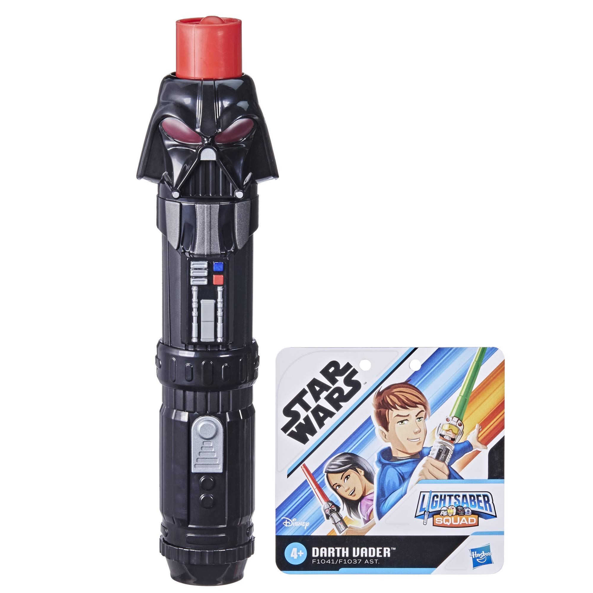 Star Wars Lightsaber Squad Darth Vader Extendable Red Lightsaber Roleplay Toy for Children Aged 4 and Up