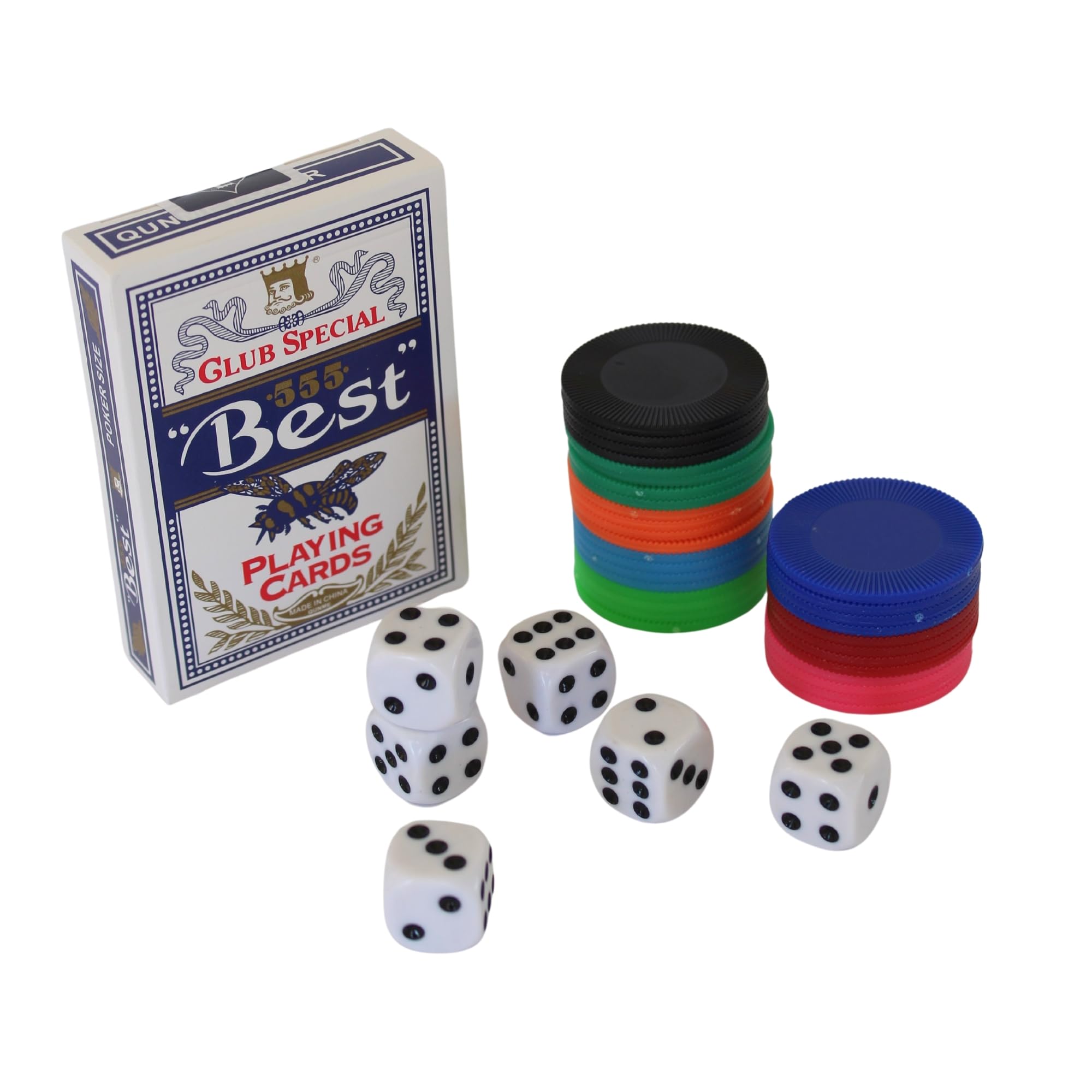 Photo 1 of The Coloring Co. Game Sets for Families, Game Combo Pack - - Over 60 Card and Dice Games - Written Instruction and Video Tutorials for All Games -