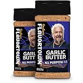 Guy Fieri's Flavortown Garlic Butter Dry Rub - Garlic Butter Seasoning for Chicken, Salmon, Pork, Steak, & More, All Purpose Spice Blend for Meat & Vegetables - 6 oz (Pack of 2)
