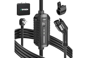 eTimxon 40 Amp Level 2 Home EV Charger ETL Certified,240V 9.6kW J1772 Electric Car Chargers with 25FT Cable, NEMA 14-50P, Por