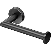 Gatco Glam Single Post Toilet Paper Holder, Matte Black, Single