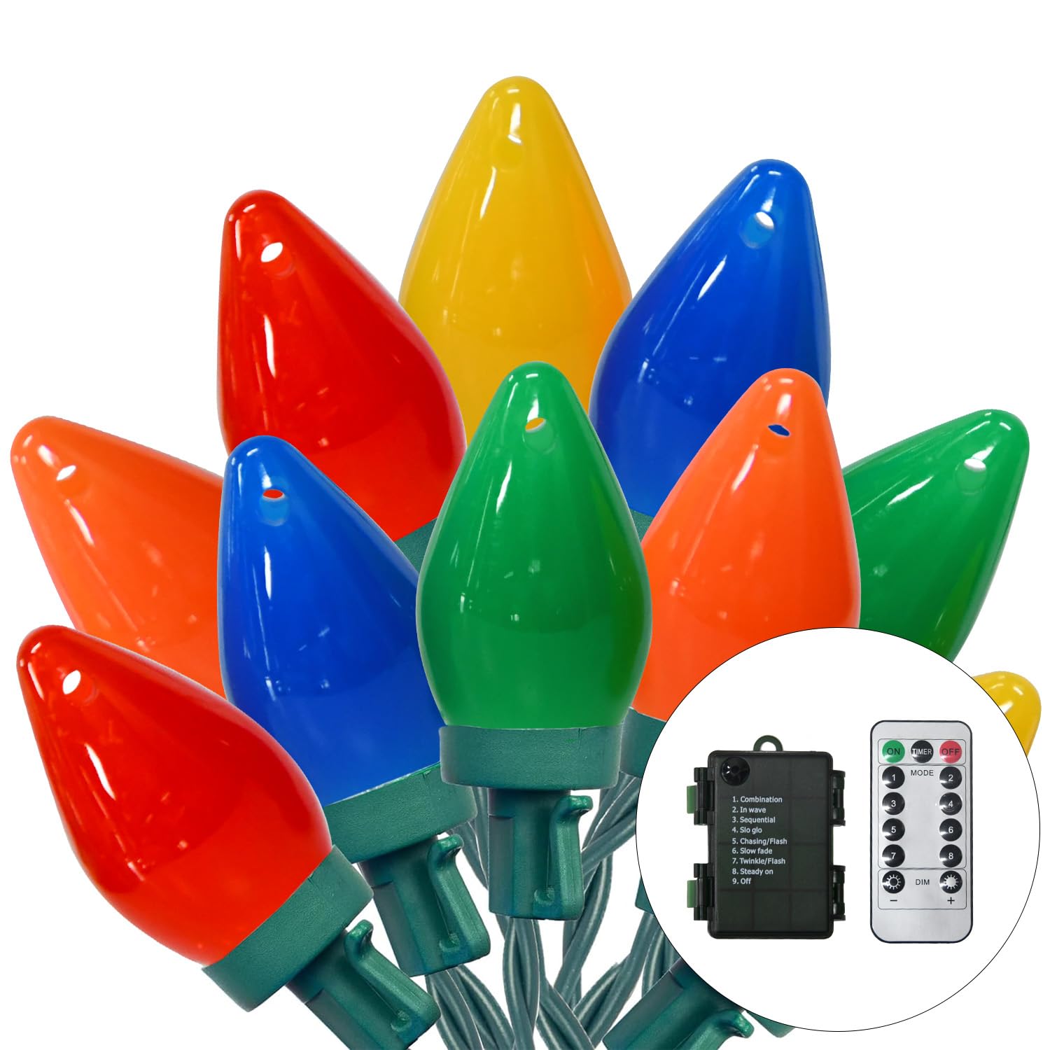 Outdoor led christmas lights battery operated