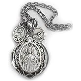 St. Teresa of Avila Locket Necklace, Patron Saint Confirmation Gift, Catholic Devotions Jewelry Gift