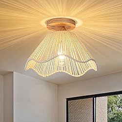 Zswanbei D12.5 Inch Boho Light Fixtures Flush Mount