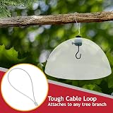 Spares2Go Squirrel Baffle Dome Kit 40cm Universal Fitting Bird Feeder Guard view 4