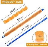 URAQT Hair Curlers Long Hair 24Pcs 50cm No Heat Spiral Wave Styling Kit Hooks view 4