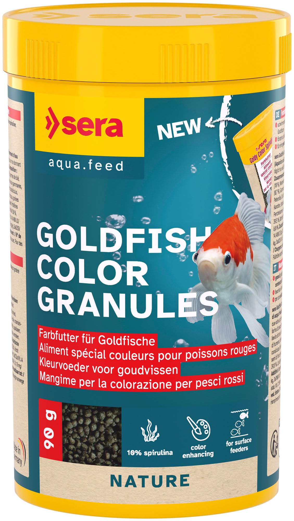 sera Goldy Color Spirulina, 250 ml