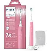 Philips Sonicare 4100 Rechargeable Electric Toothbrush, Advanced Plaque Removal, Pressure Sensor, Includes Brush Head Case, D