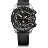 Victorinox Air Pro Automatic Black Dial Black Rubber Strap Watch 43mm - 242005