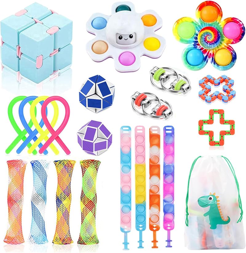 Nestling 22 Pcs Fidget Toys Set Sensory Stress Relief Pack