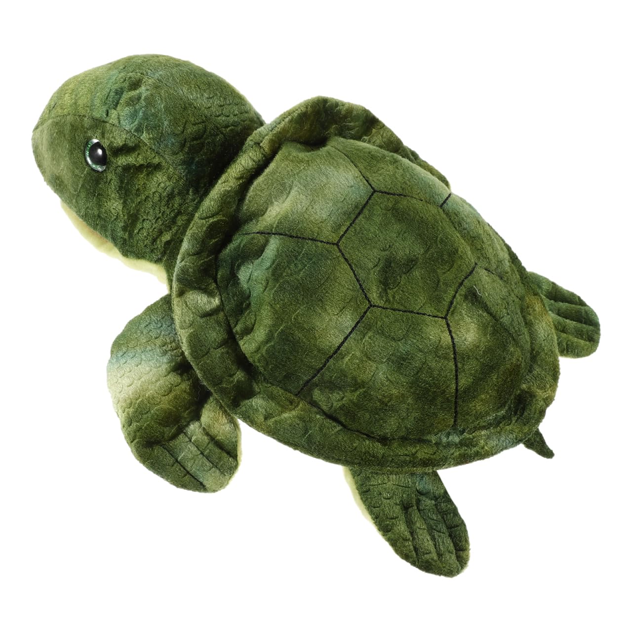 Didiseaon Adorable Plush Turtle Hand Puppet for Adults Interactive Storytelling Soft Cartoon Animal Puppet for Early Education and Birthday Gift