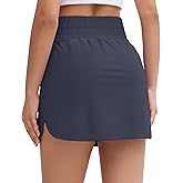 Origiwish Women's Golf Skorts High Waisted Lightweight Athletic Casual Tennis Skirts Built-in Shorts with 4 Pockets