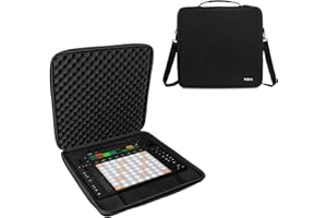 Jeachan Hard Shell Case for Ableton Push 3 Audio Controller - EVA Protection, Fleece Lining & Crossbody Strap to Prevent Dama