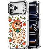 Rosarnnah for iPhone 17 Pro Max Case Cute - Durable Shockproof 6.6 ft Drop Impact Phone Case - Funny Kitty Cat Design (6.9") Clear