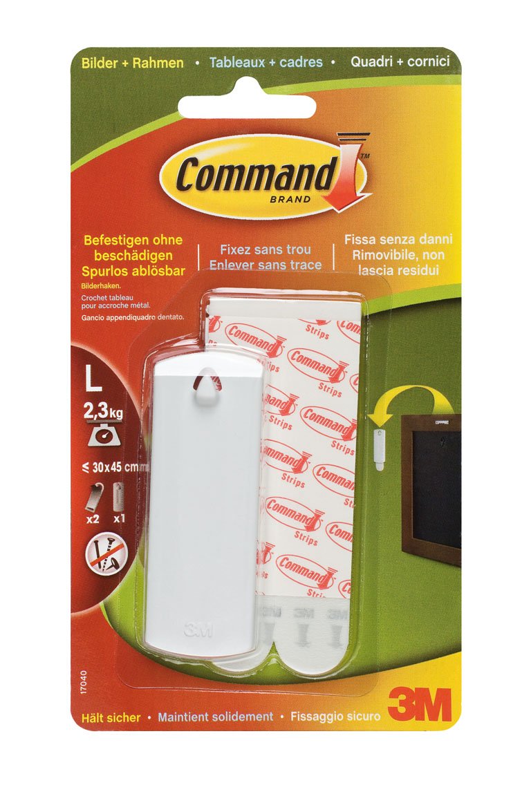 Command 17040 Picture Hooks Set of 1 Size L 2.3 kg Load