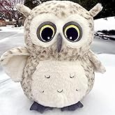 Ryttir 31 Inch Chubby Giant Owl Stuffed Animal, Adventure Stuffed Owl Plush Toy, Brave Boy's and Girl's Room Decor, Funny Valentine Owls Gift for Kids and Women