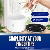 CUQOO Volcano Humidifier 360ml Jellyfish Mist Flame Diffuser Pulsating Mode view 7