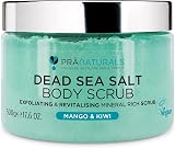 PraNaturals Dead Sea Salt Body Scrub 500G Mango Kiwi – Vegan & Cruelty Free view 1
