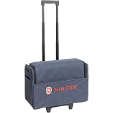 SINGER&reg; Universal 20.5" Sewing Machine Carrying Case with Wheels | Durable padded protection, easy rolling transport, universal compatibility, retractable handle, great for travel and storage
