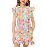 BesserBay Girls Swim Coverups Zip Up with Hood Swimsuit Cover Up Elastic Waist Quick Dry with Pockets 4-12 Years