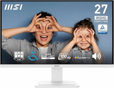 MSI PRO MP273QW E2 27 Inch WQHD IPS Monitor 100 Hz HDMI DP Built-in Speakers