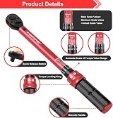 ATsafepro Torque Wrench 3/8 In Drive 5-60 Nm Dual Direction Click Wrench view 3