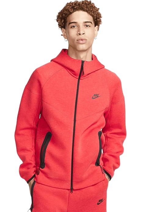 lobster red tech fleece