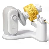 Caydo Electric Yarn Winder A1 Pro Max, Up 16 oz Large Yarn Cake for Crochet | Tabletop Clamp-Free Automatic Stable Winding, Adjustable Tension for 99% Yarn Type, Advanced Tool for Knitting Lovers, White