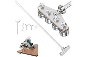 Positioning Calipers for Precise Measurements & Easy Wood Cutting, 20 Inch Adjustable Stainless Steel Circular Saw Guide Rail