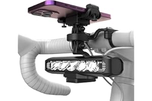 UPPEL Bike Lights & Phone Mount 2-in-1-2600LM Super Bright Bicycle Headlight with 8000mAh Rechargeable Battery, Universal Adj