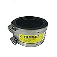 Fernco ProFlex P3007-33 3" Shielded Above Ground Pipe Coupling for Plastic, Steel or Extra-Heavy Cast Iron to Copper Plumbing Connections