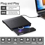ORIGBELIE External CD DVD Drive USB 3.0 Burner RW ROM Player Laptop Mac Win view 2