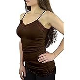 Belle Donne Camisole Tank Tops for Women Adjustable Spaghetti Strap Tank Tops Plus Size Camisoles for Women