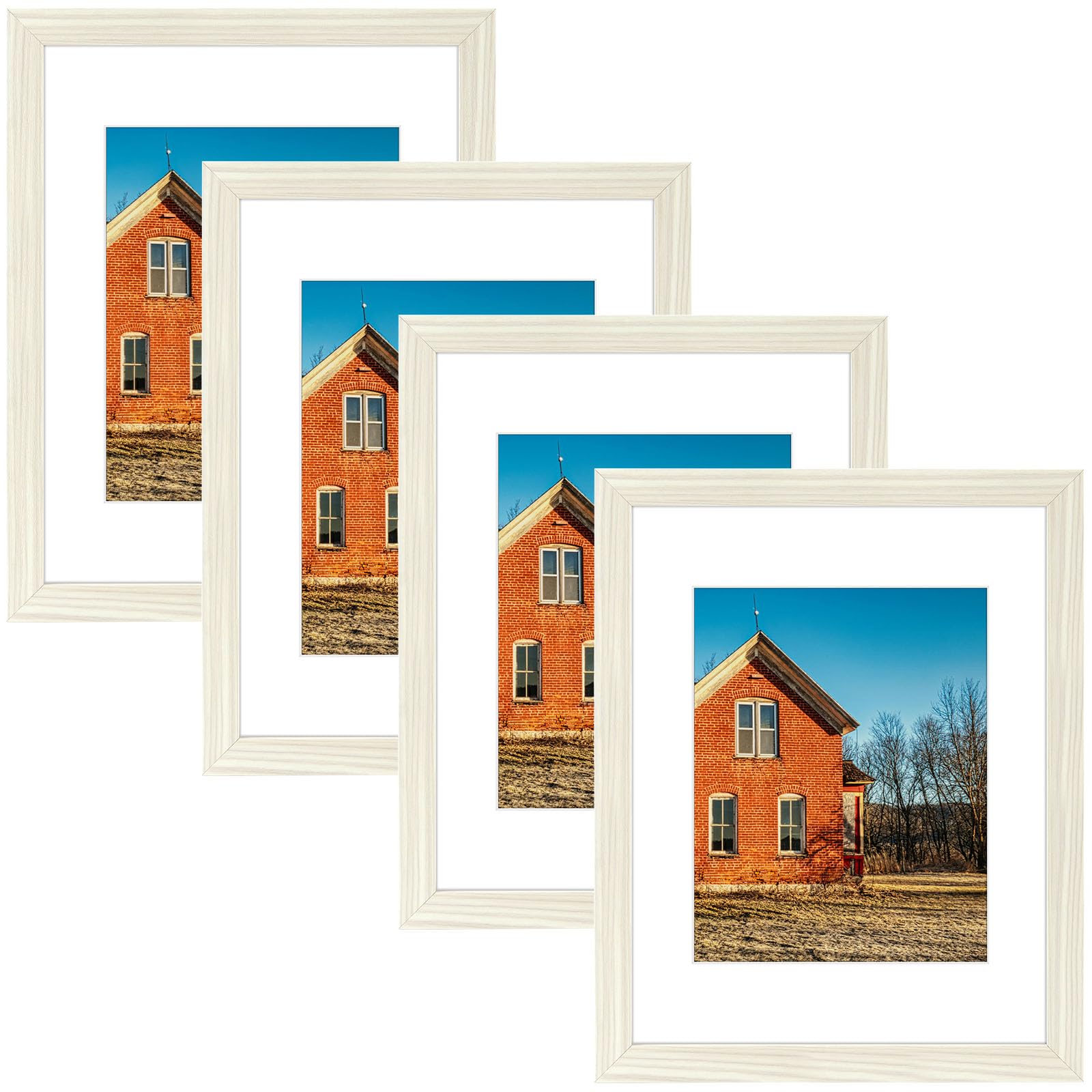Golden State Art, 11x14 Picture Frame Set of 4
