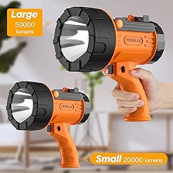 YIERBLUE Rechargeable Spotligh with 1000,000 Lumen