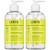 Lemyn Organics Medical‑Grade Hand Sanitizer Gel – 97 % Organic | 70 % USP Ethyl Alcohol | Moisturizing Aloe + Hyaluronic Acid