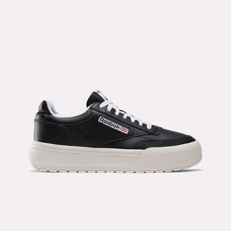 Unisex's Club C Megacourt Tennis Shoes, Black Chalk White, 44.5 EU — photo 5 sur 5