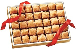 The Wisconsin Cheeseman Mini Baklava Desserts – Gourmet Bakery Treats with Chopped Walnuts, and Honey – Holiday Dessert or Food Gift – 1 lb. 8 oz.