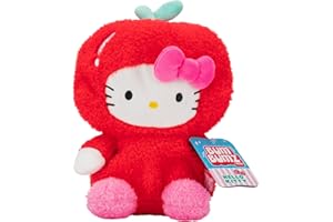 BumBumz 7.5-inch Hello Kitty FruitBumz Plush - Sanrio Hello Kitty Dressed as an Apple Collectible Toy - from The Makers of Original Squishmallows