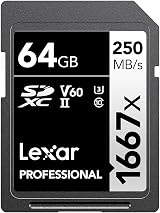 Lexar 64GB 1667x SDXC UHS-II U3 V60 Memory Card 4K Video 250MB/s Read view 3