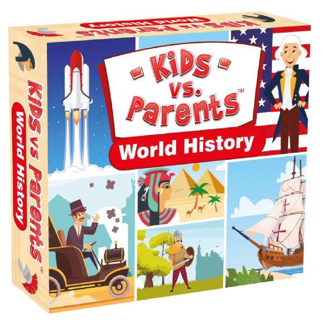 KANGUR Kids vs Parents World History Quiz Board Game Educational Games Trivia for Family | Age 6+