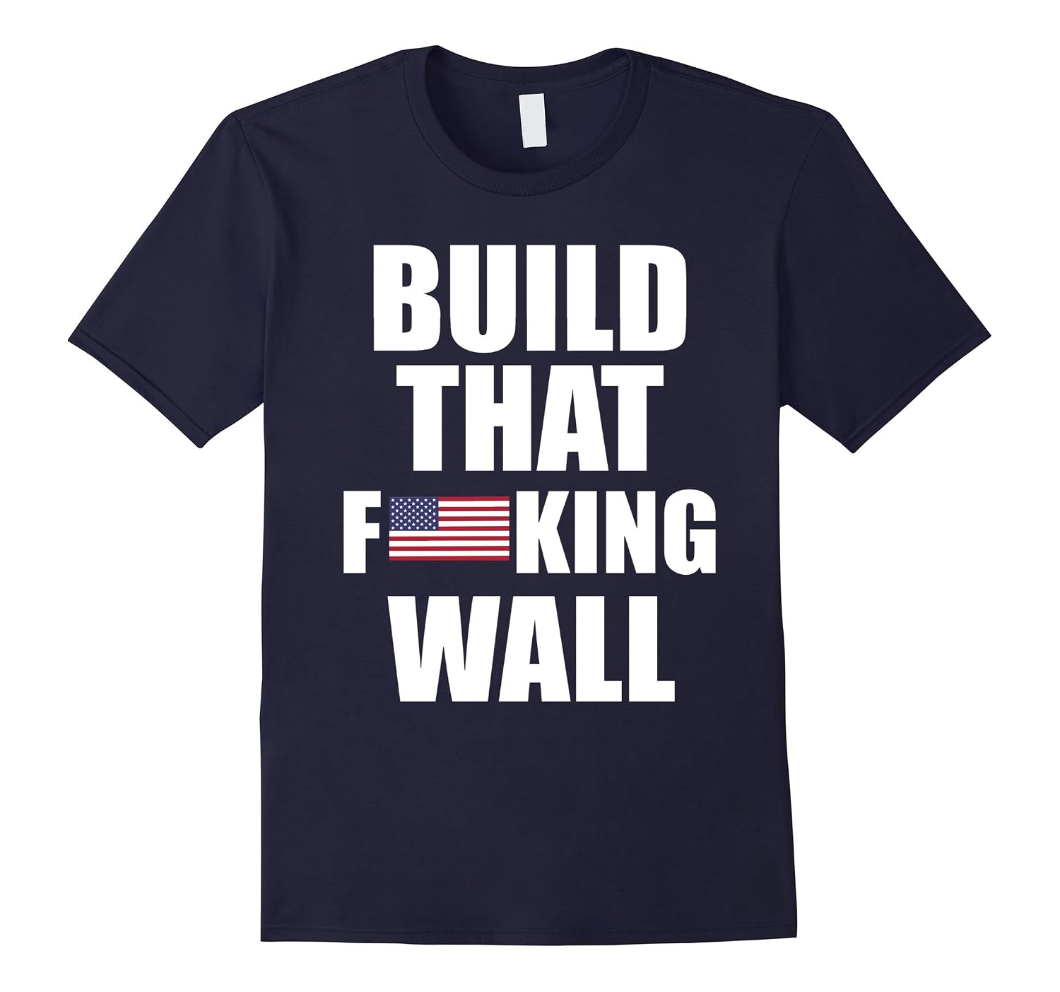Maglietta Uomo OuterGoods 'If You Build It WALL They Won't Come' - T-Shirt Politica Trump Repubblicana
