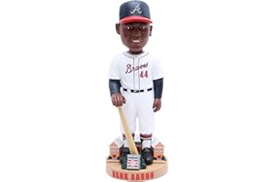 NATIONAL BOBBLEHEAD HALL OF FAME AND MUSEUM Hank Aaron Atlanta Braves Legends Of The Park Hall Of Fame Bobblehead MLB