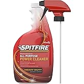 Spitfire CBD540038 Professional All Purpose Power Cleaner, Heavy Duty Degreaser Removes Resin, Paint, Oil, Ink, Gum, Pine Scent, Ready-to-Use Capped Spray, 32-Ounce