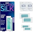 Schick Hydro Silk Targeted Waxing Strips | Soft Wax Strips for Body + Pubic Hair Removal, Eyebrow & Lip Waxing Strip, Bikini Wax Kit for Women