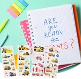 Vicloon 3D Sticker Set 24 PCS Engineering Vehicles Waterproof 17x7cm view 3