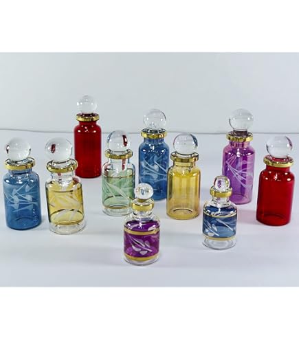 CraftsOfEgypt Genie Lot De 5 Flacons De Parfum Miniatures En